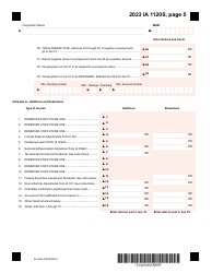 Form IA1120S (42-004) Iowa Income Tax Return for S Corporation - Iowa, Page 5