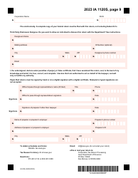 Form IA1120S (42-004) Iowa Income Tax Return for S Corporation - Iowa, Page 9