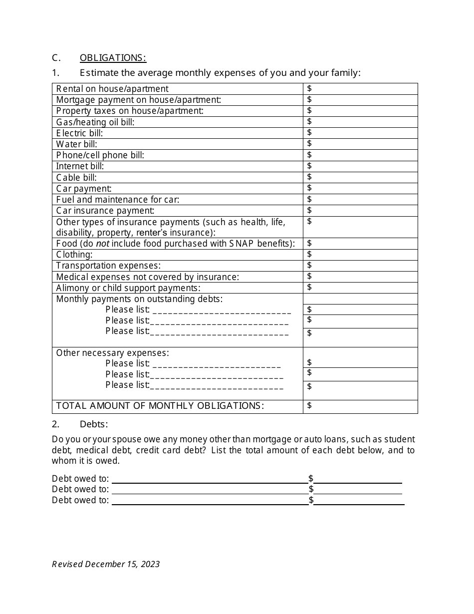 Motion for Leave to Proceed in Forma Pauperis Pursuant to 28 U.s.c. 1915 Social Security Disability Appeal - Connecticut, Page 5