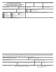FSIS Form 10301-1 Receipt of Sample of Meat or Poultry Product From Private Citizen, Page 2