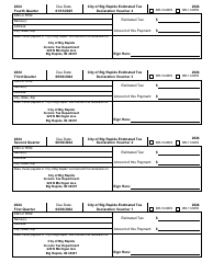 Form BR-1120ES Estimated Tax Declaration Voucher - City of Big Rapids, Michigan, Page 2