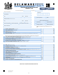 Form CIT-TAX Corporation Income Tax Return - Delaware