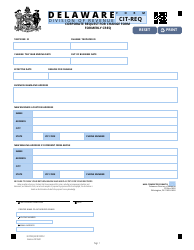 Document preview: Form CIT-REQ Corporate Request for Change Form - Delaware