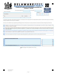 Document preview: Form CIT-SCH Corporate Schedule of Non-business Income/Loss - Delaware, 2023