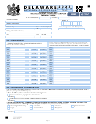 Document preview: Form CIT-HIC Information Return - Holding Company/Investment Company - Delaware