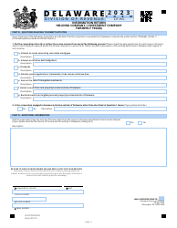 Form CIT-HIC Information Return - Holding Company/Investment Company - Delaware, Page 2
