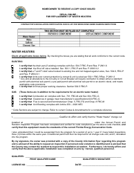 Document preview: Decal Online - for Replacement of Water Heaters - Palm Beach County, Florida