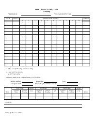 Document preview: Pipettor Calibration by Weight - Illinois