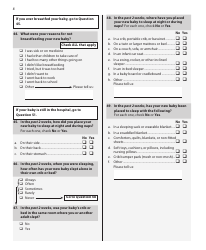 Pregnancy Risk Assessment Monitoring System Questionnaire - Illinois, Page 8