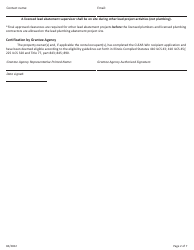 Clear-Win Grantee Agency Lead Plumbing Abatement Project, 7-day Prior Approval Request Form - Illinois, Page 2
