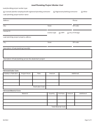 Clear-Win Grantee Agency Lead Plumbing Abatement Project, 7-day Prior Approval Request Form - Illinois, Page 5