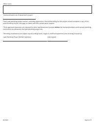 Clear-Win Grantee Agency Lead Plumbing Abatement Project, 7-day Prior Approval Request Form - Illinois, Page 6