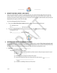 Minor Information Form Guardian of Minor (Person Only) - Draft - Illinois, Page 3