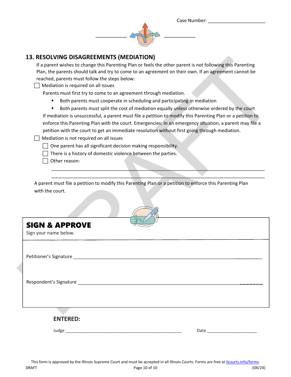 Illinois Parenting Plan Draft Fill Out Sign Online and Download Illinois Parenting Plan Draft Fill Out Sign Online and Download