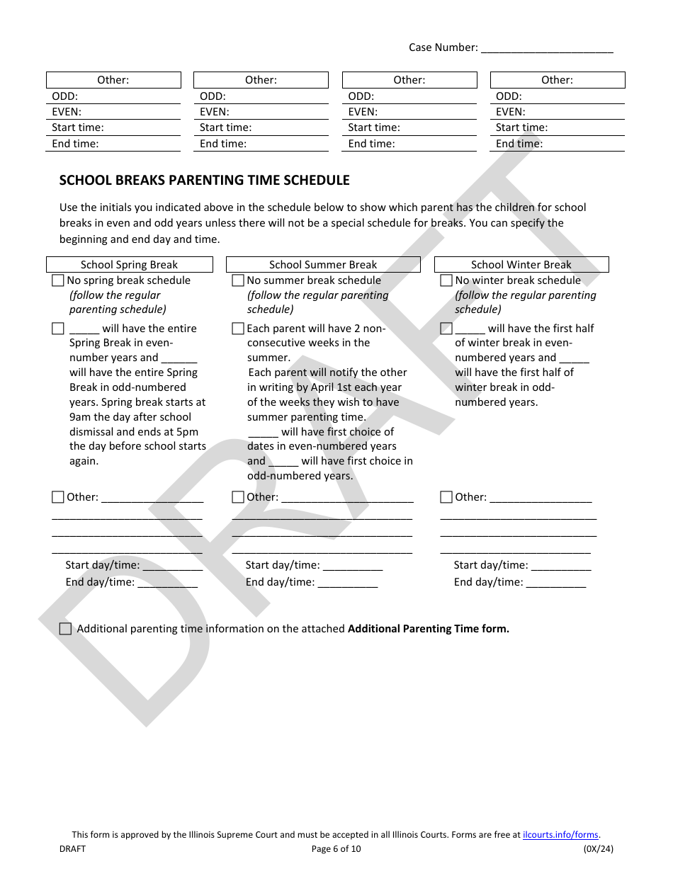 Illinois Parenting Plan Draft Fill Out Sign Online and Download Illinois Parenting Plan Draft Fill Out Sign Online and Download
