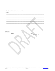 Order Appointing Plenary Guardian of Minor (Person Only) - Draft - Illinois, Page 4