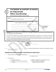 Document preview: Statement in Support of Notice by Publication (Minor Guardianship) - Draft - Illinois