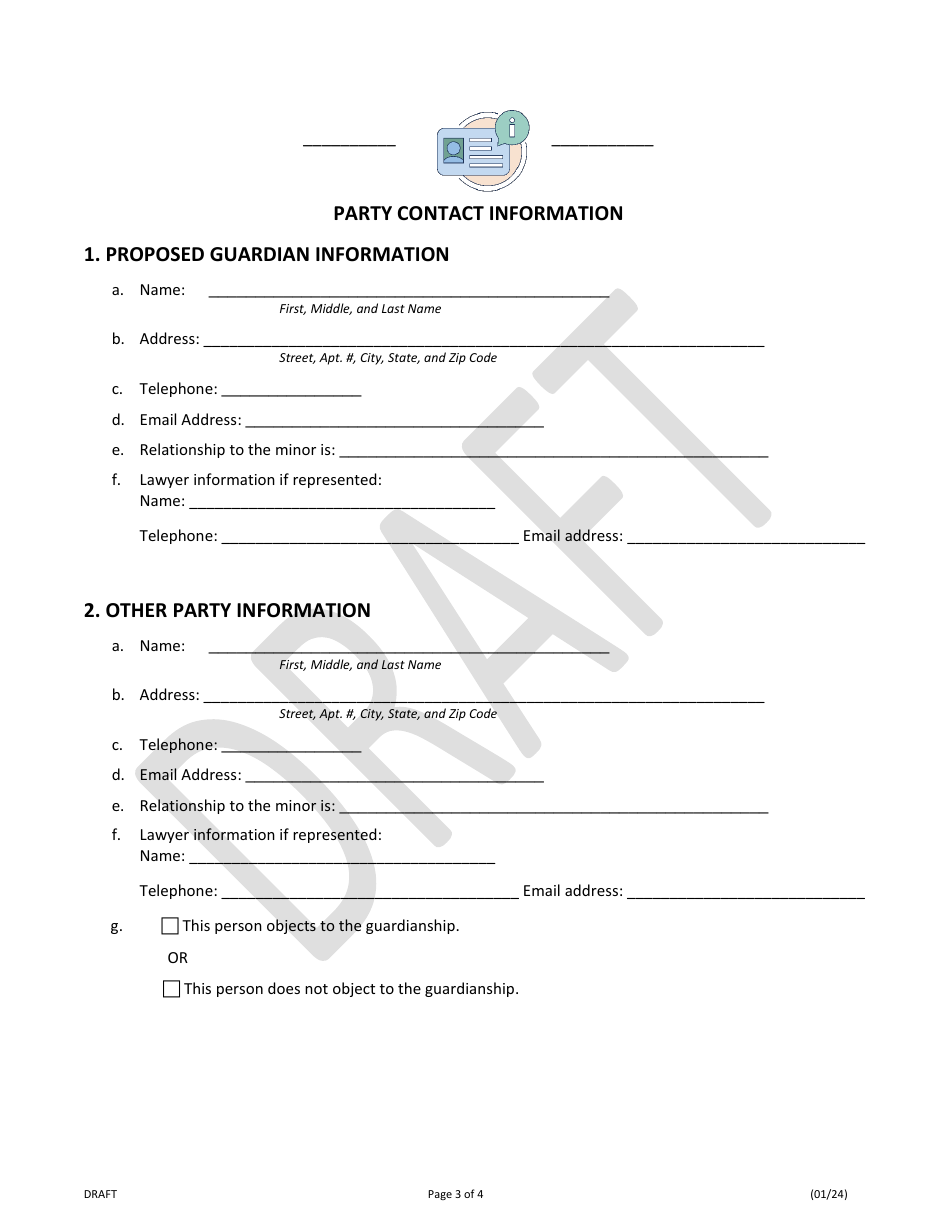 Order Appointing Guardian Ad Litem of Minor (Minor Guardianship) - Draft - Illinois, Page 3
