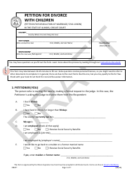 Document preview: Petition for Divorce With Children - Draft - Illinois