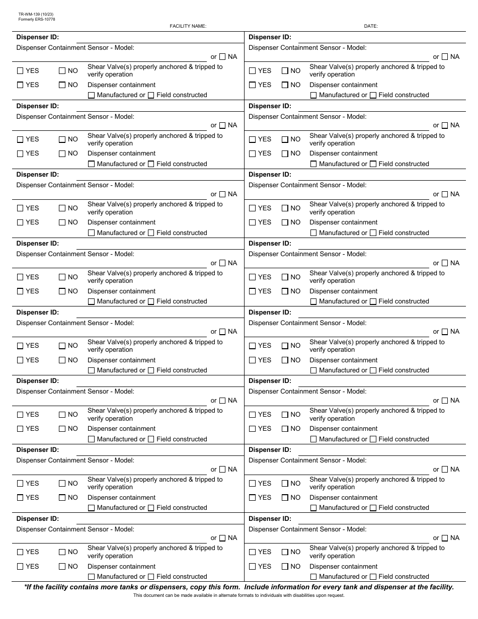 Form TR-WM-139 Underground Tank System Functionality Verification - Wisconsin, Page 4