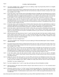 Instructions for Form E-585S Incentive Claim for Refund State, County, and Transit Sales and Use Taxes - North Carolina, Page 2
