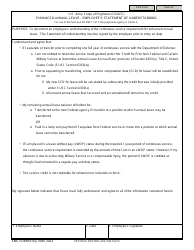 Document preview: ENG Form 6102 Enhanced Annual Leave - Employee's Statement of Understanding