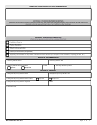 ENG Form 6104 Advanced in-Hire Rate - Justification and Approval, Page 2