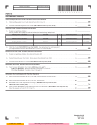 Schedule IN-112 Vermont Tax Adjustments and Credits - Vermont, Page 2