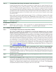 Instructions for Schedule IN-119 Vermont Tax Adjustments and Nonrefundable Credits - Vermont, Page 2