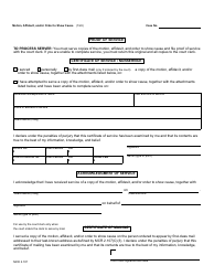 Form MC230 Motion, Affidavit, and/or Order to Show Cause - Michigan, Page 3