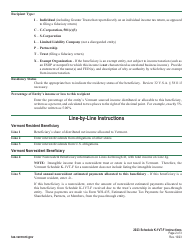 Instructions for Schedule K-1VT-F Vermont Shareholder, Partner, or Member Information - Vermont, Page 2