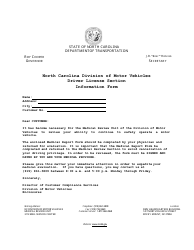 Form DL-78 Medical Report Form - North Carolina, Page 2
