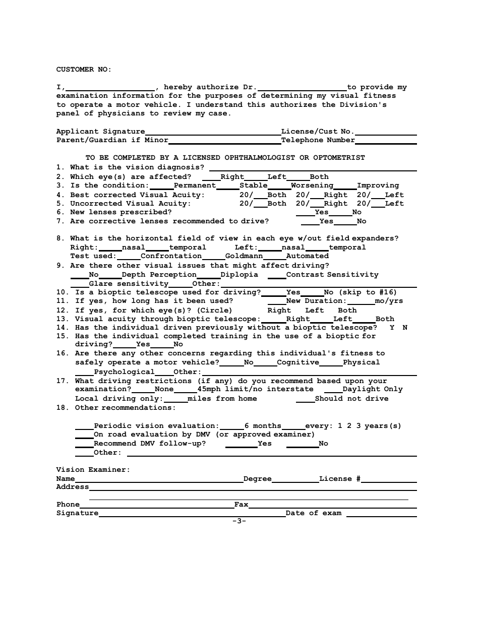 Form DL-78 Medical Report Form - North Carolina, Page 5