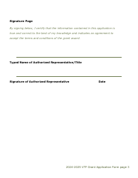 Vtf Grant Application Form - Colorado, Page 3