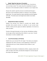 Vtf Grant Application Form - Colorado, Page 5