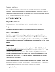 Vtf Vclc Grant Application Form - Colorado, Page 3