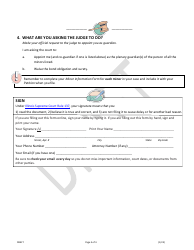 Petition for Plenary Guardianship of a Minor (Person Only) - Draft - Illinois, Page 3