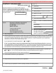 Document preview: Form UCT-673-E Nonprofit Organization Employer's Report - Wisconsin, 2024