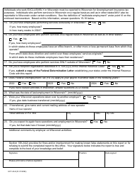 Form UCT-43-E Preliminary Report - Wisconsin, Page 2