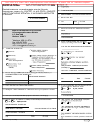Document preview: Form UCT-5334-E Agricultural Employer's Report - Wisconsin, 2024