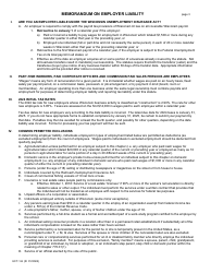 Form UTC-1-E Wisconsin Employer Report - Wisconsin, Page 3