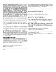 Form 1-ES Estimated Tax Payment Vouchers - Massachusetts, Page 2