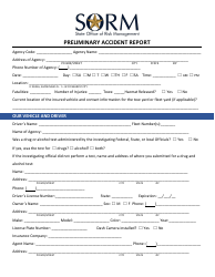 Document preview: Preliminary Accident Report - Texas