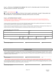 Form LGS-F034 Taxpayer Petition for Appeal of Property Tax-Related Issue - Nevada, Page 2