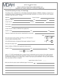 Mississippi Notice of Intent Form of Public Construction, Public ...