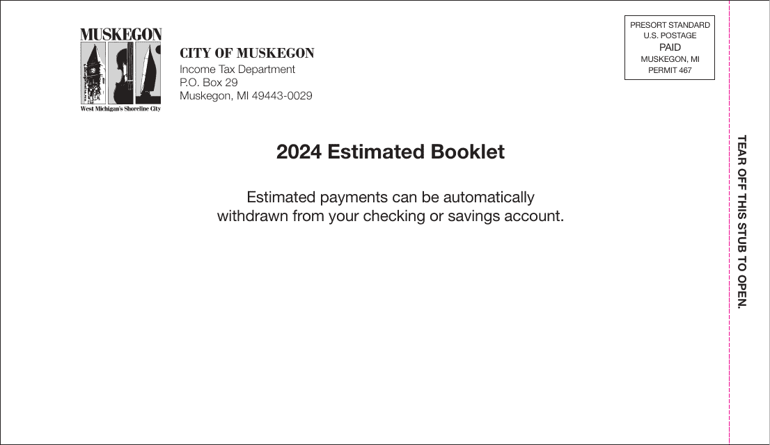 Form M-1040ES Declaration of Estimated Income Tax Form - City of Muskegon, Michigan, 2024