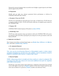 Goods and Services Contract Template - North Dakota, Page 3