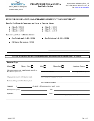 Application for Gas Operator Licence, Gas Technician Licence and Oil Burner Technician License - Nova Scotia, Canada, Page 6