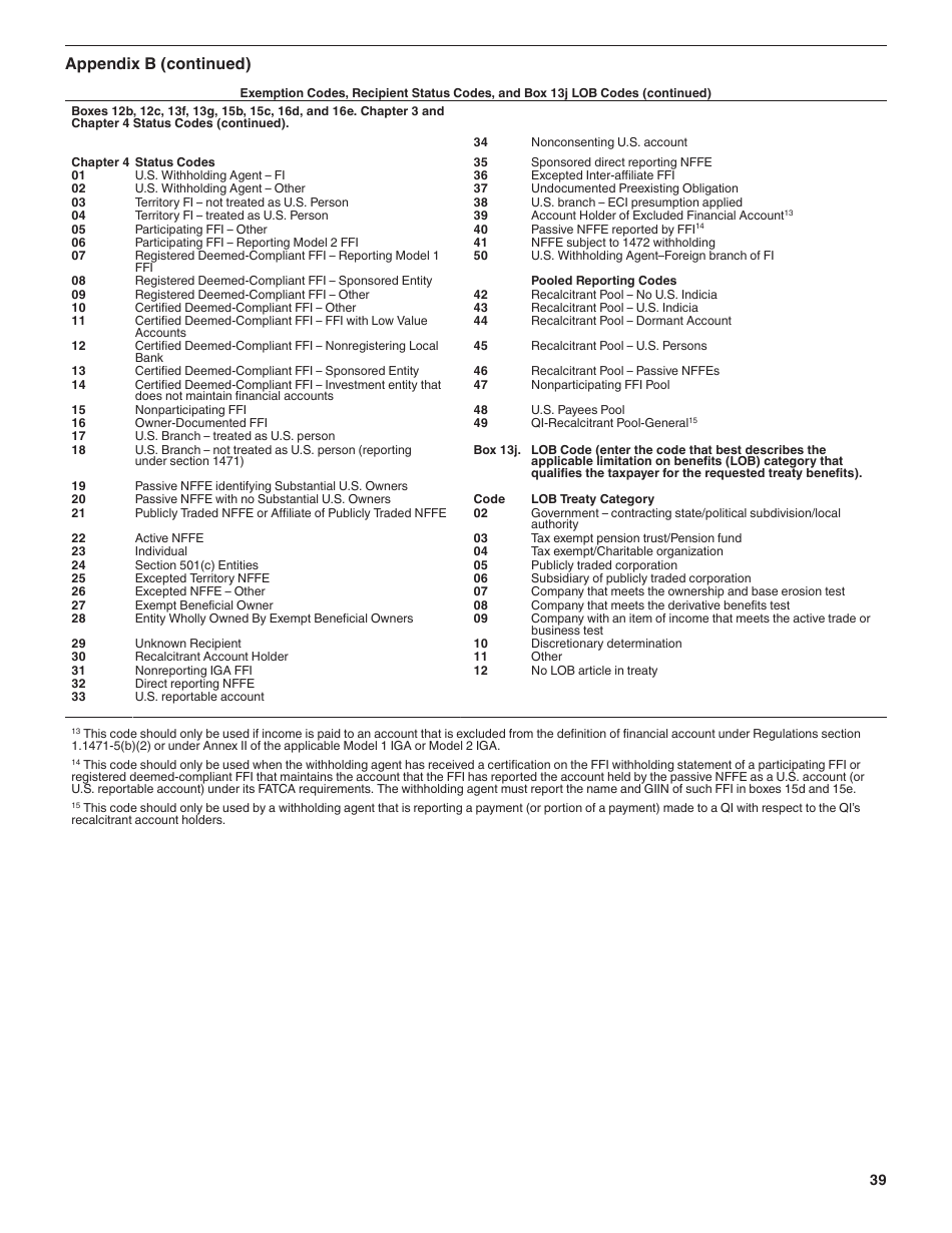 Instructions for IRS Form 1042-S Foreign Persons U.S. Source Income Subject to Withholding, Page 39