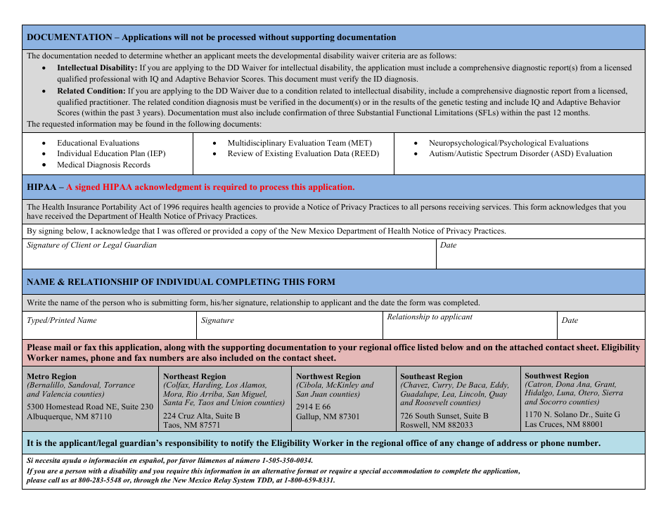 Home and Community Based Waivers and Intermediate Care Facility for Individuals With Intellectual Disabilities (Icf / Iid) - New Mexico, Page 4